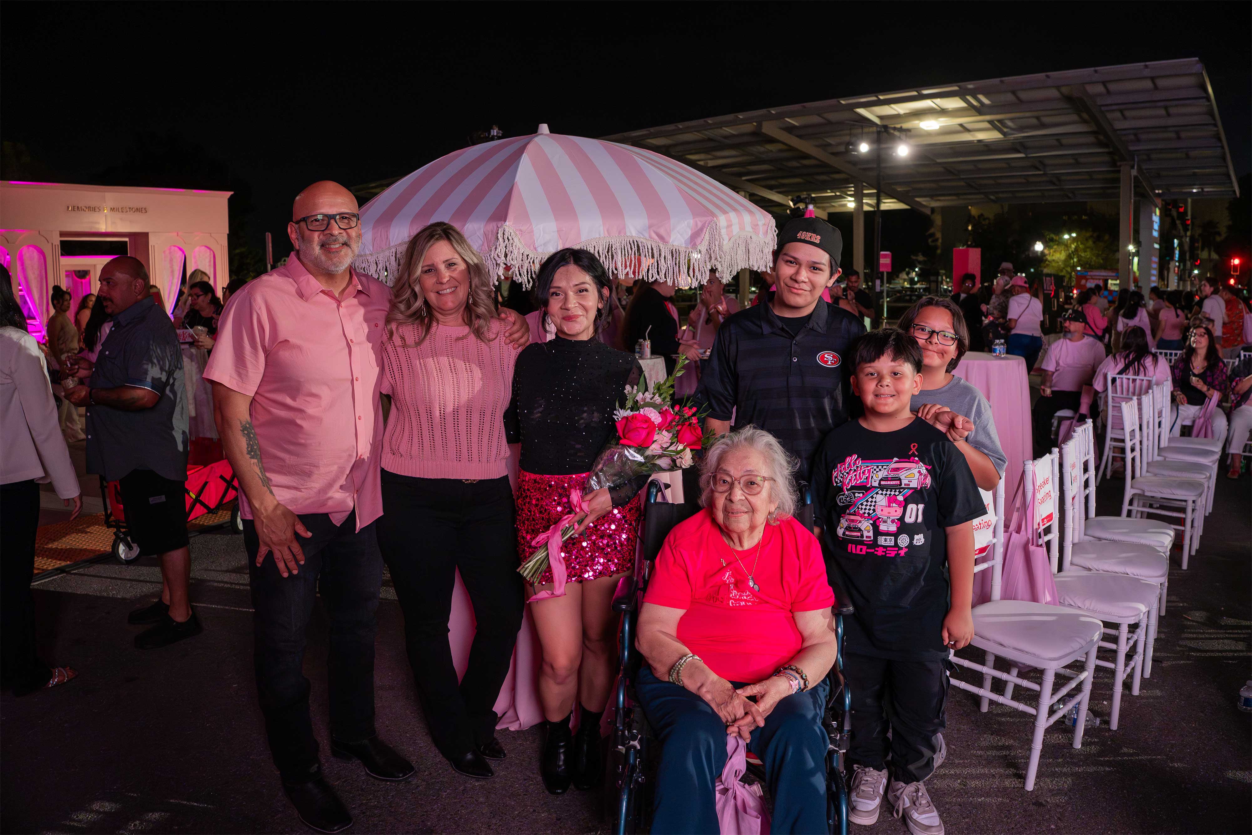 Garcia family supports Priscilla at VIPink.jpg