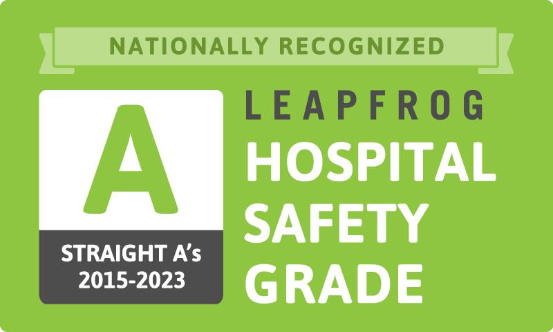 Adventist Health Glendale Receives an "A" in Hospital Safety