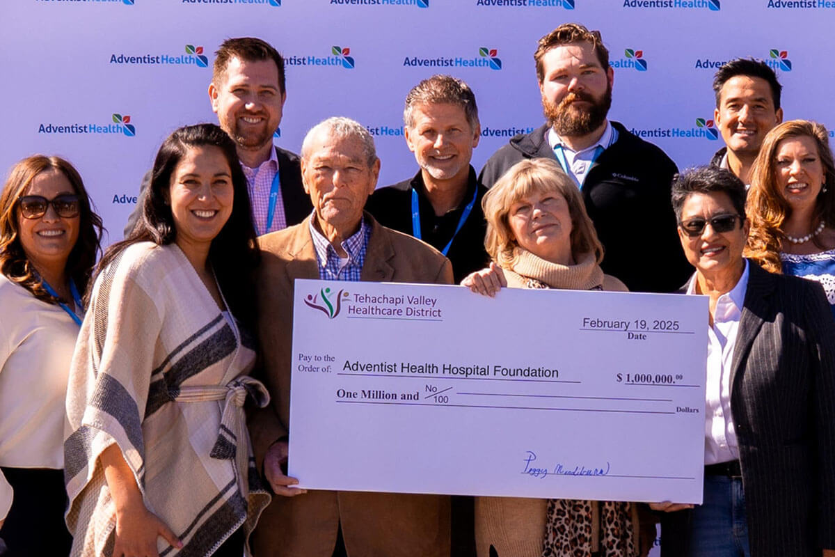 A Million-Dollar Gift Creates Important Connection at Adventist Health Tehachapi